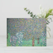 Invitation Gustav Klimt - Rosiers sous les arbres (Debout devant)