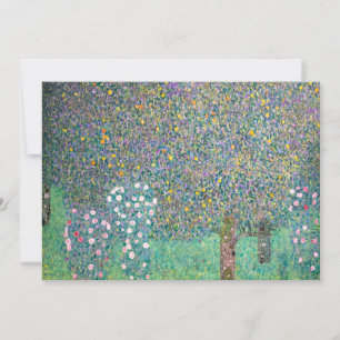 Invitation Gustav Klimt - Rosiers sous les arbres