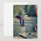 Invitation Gustave Caillebotte - Bathers, Banque des Yerres (Devant / Derrière)