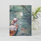 Invitation Gustave Caillebotte - Canoës sur l'Yerres (Debout devant)
