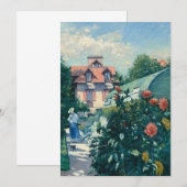 Invitation Gustave Caillebotte - Dahlias, Jardin à Petit Gen (Devant / Derrière)