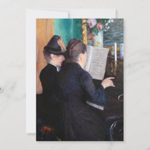 Invitation Gustave Caillebotte - La Leçon de piano