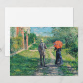 Invitation Gustave Caillebotte - Le Chemin montant (Devant / Derrière)
