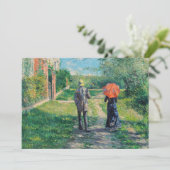 Invitation Gustave Caillebotte - Le chemin vers le haut (Debout devant)