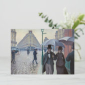 Invitation Gustave Caillebotte - Paris Street ; Rainy Day (Debout devant)