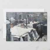 Invitation Gustave Caillebotte - Toits sous la neige (Devant)