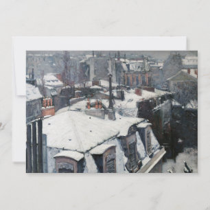 Invitation Gustave Caillebotte - Toits sous la neige