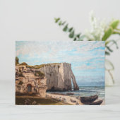 Invitation Gustave Courbet - Falaises à Etretat après la temp (Debout devant)