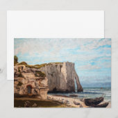 Invitation Gustave Courbet - Falaises à Etretat après la temp (Devant / Derrière)