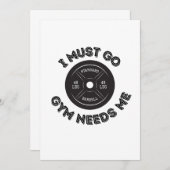 INVITATION GYM NEED ME (Devant / Derrière)