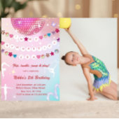 Invitation Gymnastics Birthday Pink Gym Party Photo