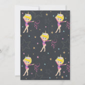 Invitation Gymnastique Anniversaire de la Fête des cheveux co (Dos)