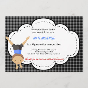 Invitation Gymnastique Concours de garçons