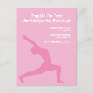 invitation - gymnastique, dégringolade sur Overfor