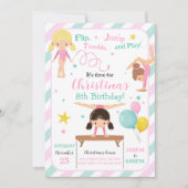 Invitation Gymnastique féminine (Devant)