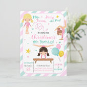 Invitation Gymnastique féminine (Debout devant)