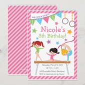 Invitation gymnastique/invitation gymnastique (Devant / Derrière)