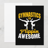 Invitation Gymnastique je suis super génial (Devant / Derrière)