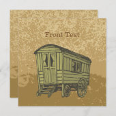 Invitation Gypsy caravan (Devant / Derrière)