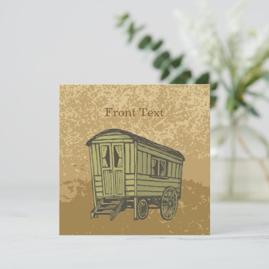 Invitation Gypsy caravan (Debout devant)