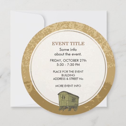 Invitation Gypsy caravan (Dos)