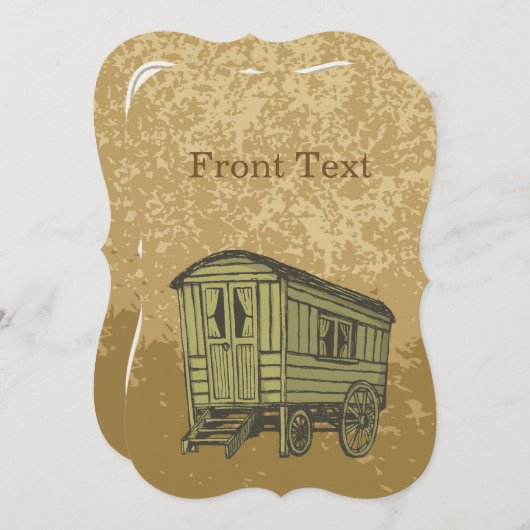 Invitation Gypsy caravan (Devant / Derrière)