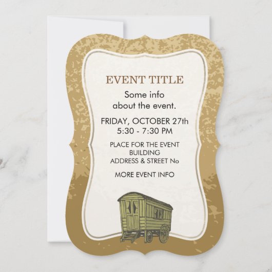 Invitation Gypsy caravan (Dos)