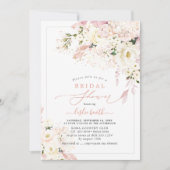 Invitation H2 Creamy Dusty Rose Blush Hydrangea (Devant)