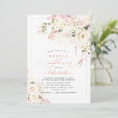Invitation H2 Creamy Dusty Rose Blush Hydrangea (Debout devant)