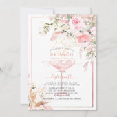 Invitation H2 Dusty Rose Blush Hydrangea Brunch Bubbly Invit (Devant)