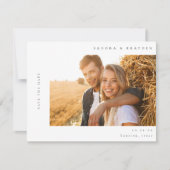 Invitation H MOD 2 Photo simple Enregistrer la date (Devant)