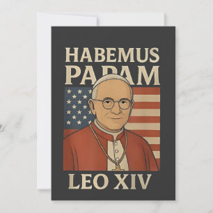 Invitation Habemus papam pape Léon XIV Église chrétienne 