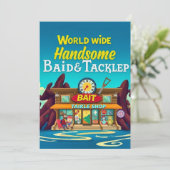 Invitation Habille appât & poignée : Votre Lieu De Pêche D'Al (Debout devant)