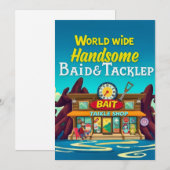 Invitation Habille appât & poignée : Votre Lieu De Pêche D'Al (Devant / Derrière)