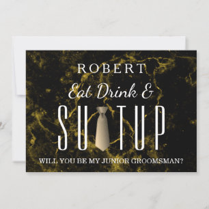 Invitation Habille-toi! Veux-tu être mon garçon d'honneur ?