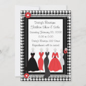 Invitation Habillement Shop Daisy Thème (Devant)