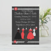 Invitation Habillement Shop Daisy Thème (Debout devant)