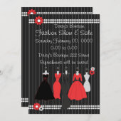 Invitation Habillement Shop Daisy Thème (Devant / Derrière)