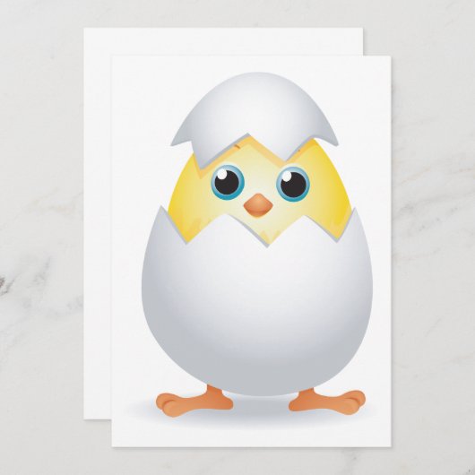 Invitation Hachage de poulet (Devant / Derrière)