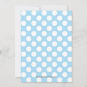 Invitation Hachure de l'invitation de baby shower de garçon (Dos)