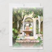 Invitation Hacienda et Doves Mariage Mexicain Sauvez La Date (Dos)