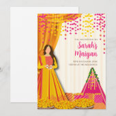 Invitation Haldi au Maiyan, Invitation Haldi (Devant / Derrière)