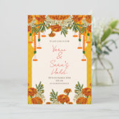 Invitation Haldi de mariage Invitations numériques (Debout devant)