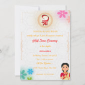 Invitation Half Saree Ritu Kala Samskara (Devant)