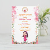 Invitation Half Saree Ritu Kala Samskara (Debout devant)