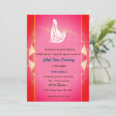 Invitation Half Saree Ritu Kala Samskara (Debout devant)