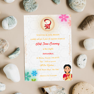 Invitation Half Saree Ritu Kala Samskara