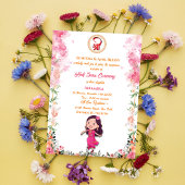 Invitation Half Saree Ritu Kala Samskara