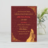 Invitation Half Saree Ritu Kala Samskara (Debout devant)