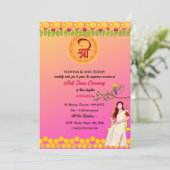 Invitation Half Saree Ritu Kala Samskara (Debout devant)